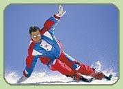 Skifahren und Snowboarden